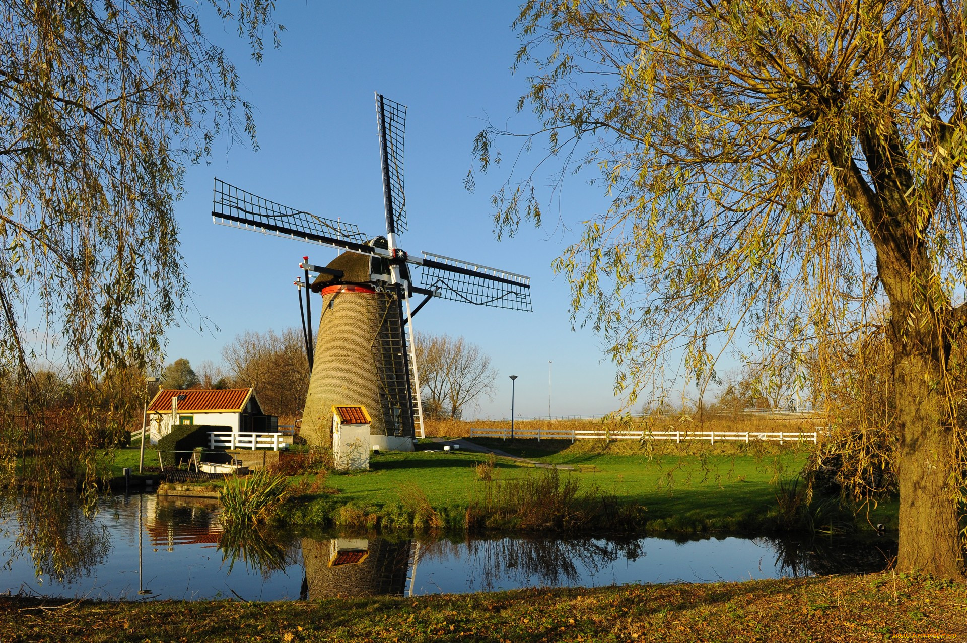 Голландия мельницы